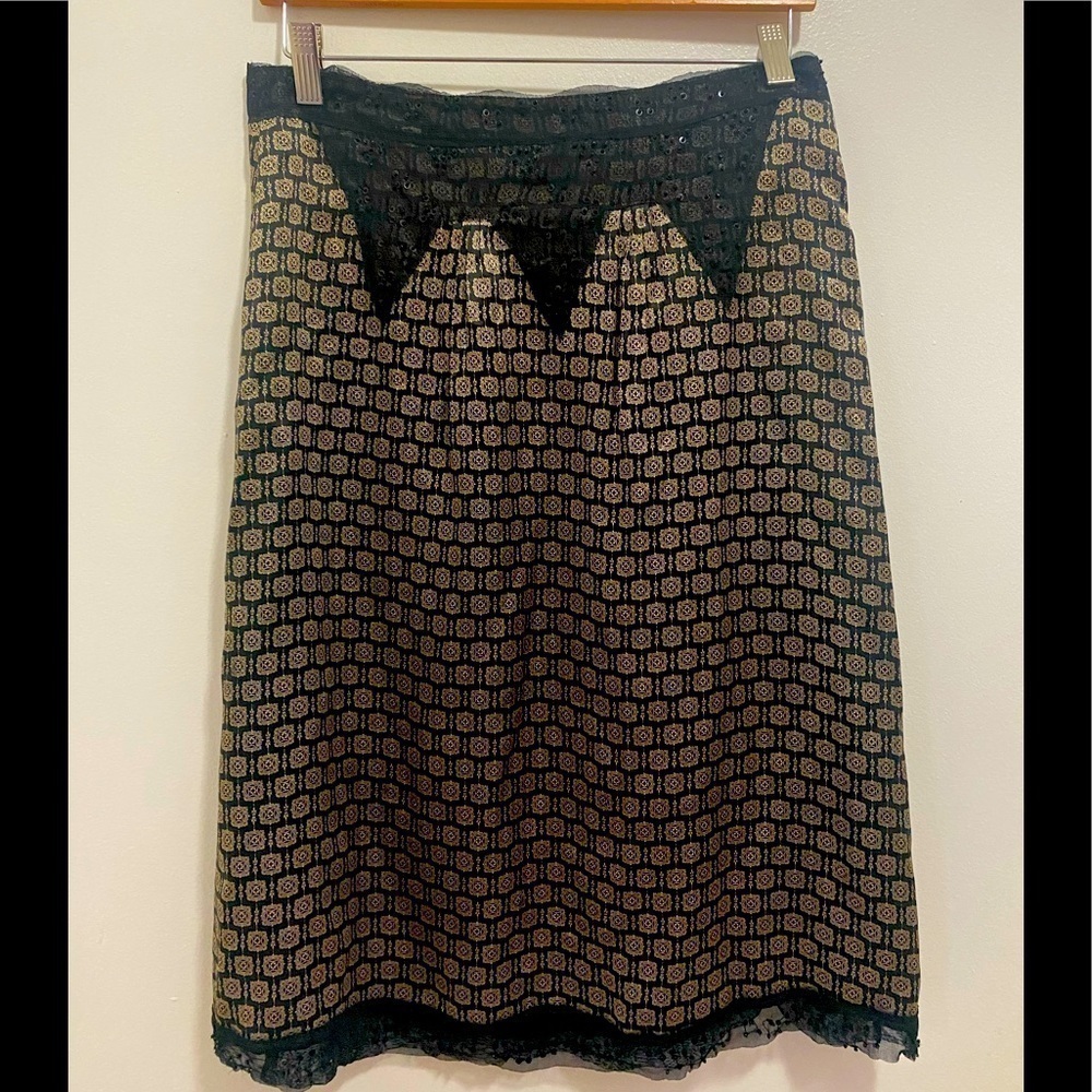 Bye 100% Silk Medallion Skirt